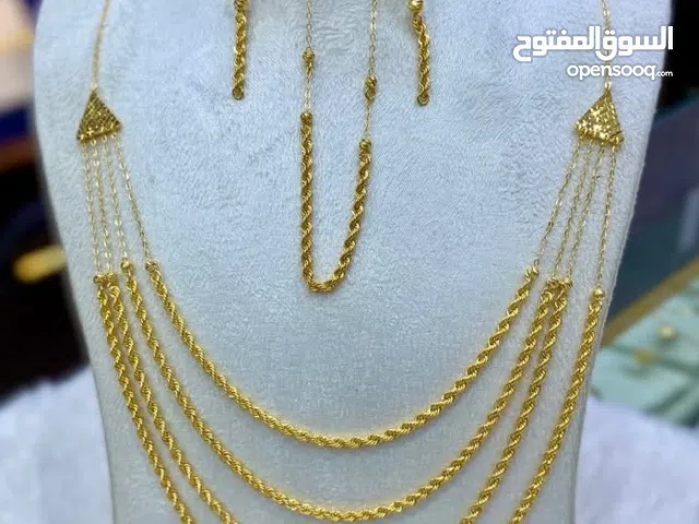 طقم ذهب عيار 21 ذهب