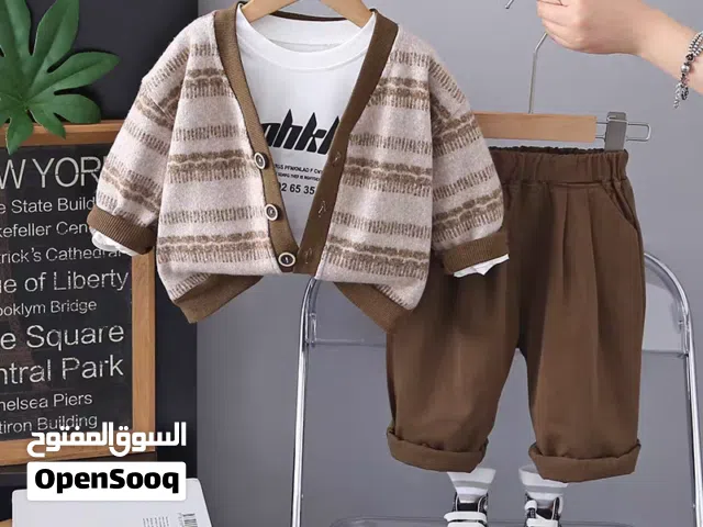 ترندات اطقم ولادي ثلاث قطع 2026 ملابس عيد