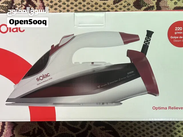 مكوى بخار Solac Optima Relieve بقوة 3100 واط - جديد بالكرتونة.