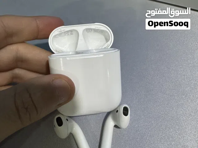 سماعات أبل إيربودز الجيل الثاني أصلية (Apple AirPods Gen 2) مع كفر حماية