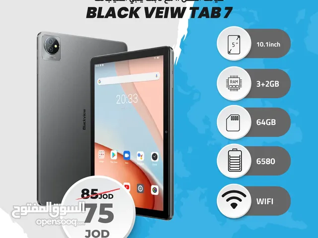 تابلت Blackview 7 نسخة وايفاي 3+2 رام مساحة 64 جيجا بأفضل الأسعار مكفول سنة BCI
