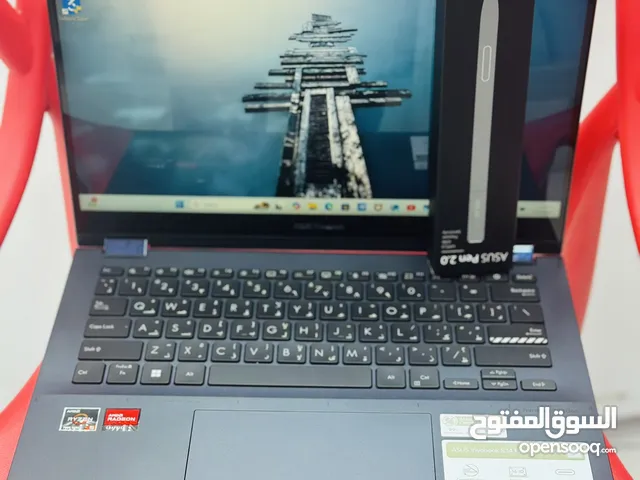 ASUS VIVOBOOK AMD RYZEN 5  RAM 8 GB  STORAGE 512 GB   TOUCH SCREEN 360”  WITH PEN  25 DAYS ONLY USED