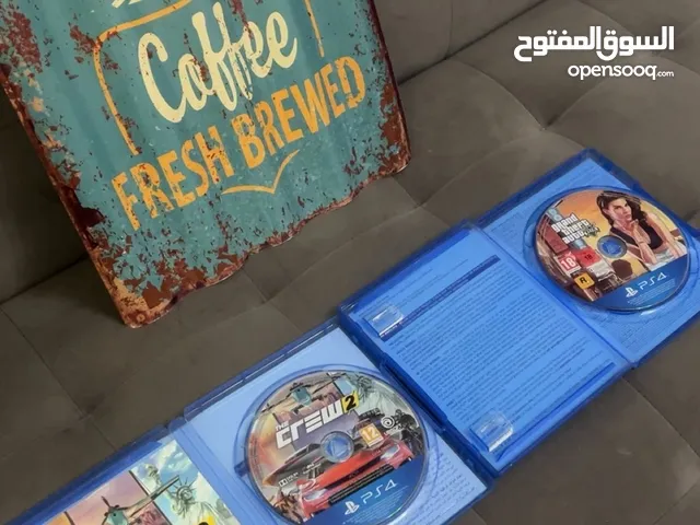 للبيع شريطين قراند5 /THE CREW ولوحه حديد وشرط النضافه