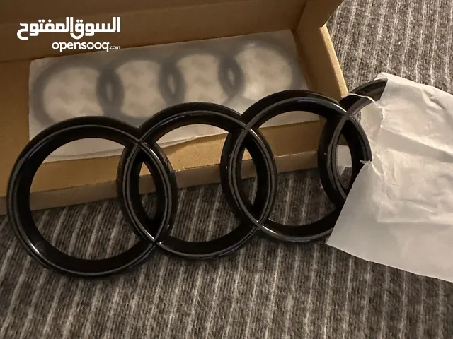 Audi black emblems