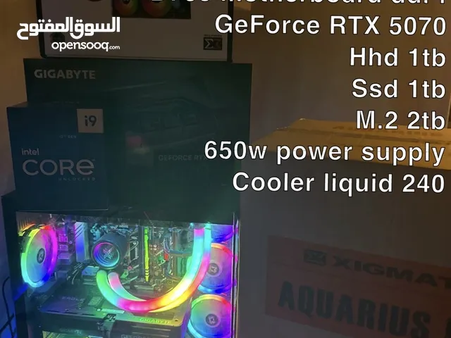Pc gaming 5070 i9 نضيف وجديد استعمال شهر الموصفات تحت