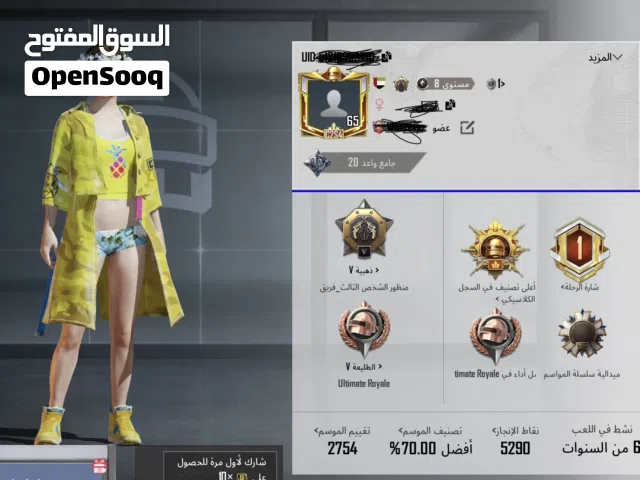 Pubg Accounts and Characters for Sale in Al Ain