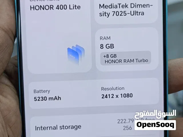 honor 400 lite box cable available 8gb +256 memory 11. warranty available