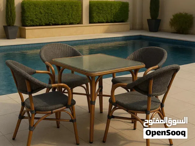 طاولات خارجية حديد والمنيوم لتحهيز المزارع والحدائق