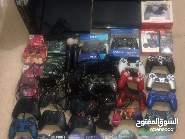 2 سوني4 سليم و 2 سوني3 و 2 اكس بوكس و 2 سوتش وسكان وشاشة محتاجين صيانة