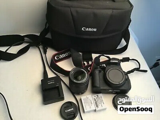camera canon 750D with lens 18-55mm كاميرا كانون مستعمل بحال الجديد