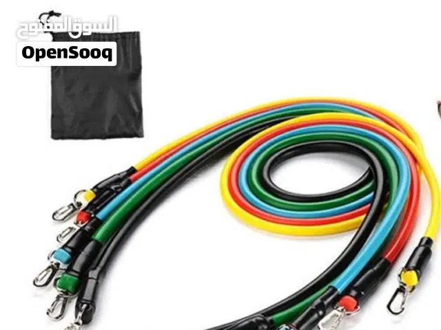Resistance bands for sale حبال مقاومة للتمارين للبيع جديدة غير مستعملة