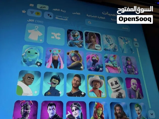 حساب فورت نايت متعوب عليه قوي كله سكنات عرق حط سعرك وما نختلف انشاءلله