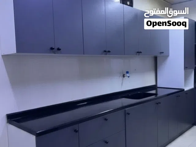 كاونتر فصال تركي خشب من الخارج لون رصاصي غامق 3 امتار استعمال خفيف