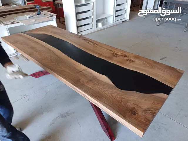 epoxy dining table, resin table, coffee table، طاولة طعام إيبوكسي، طاولة راتنج، طاولة قهوة