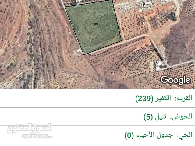 Farm Land for Sale in Jerash Kufair