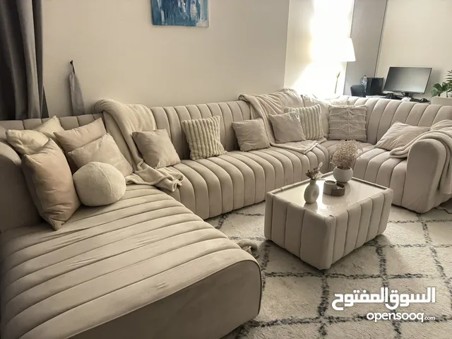 Beige Large Sofa