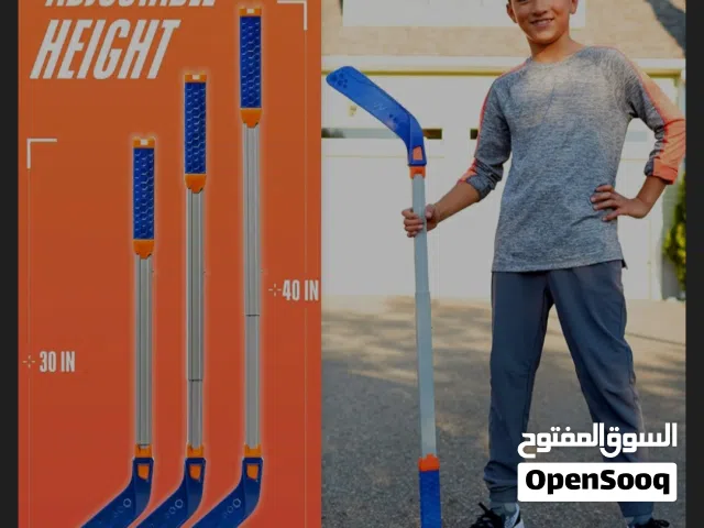 مجموعة عصا الهوكي والكرات للاطفال من فليكس بلاي - مجموعة هوكي الشارع للاستخدام الداخلي والخارجي