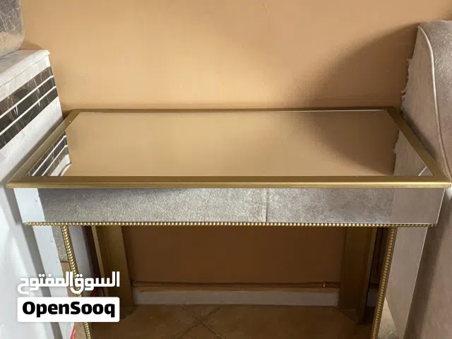 كونسول خشب مرايات ذهبي