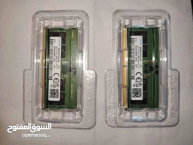 للبيع رامات لابتوب Ram Samsung DDR5 4800 MHZ PC5-38400 SODIMM LAPTOP