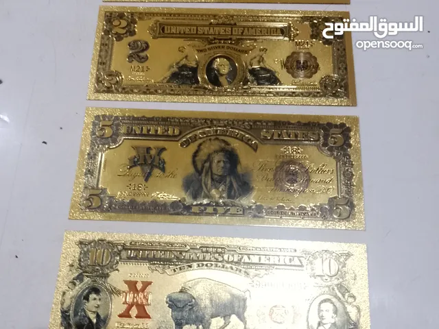 دولارات تذكاري اربع قطع كما في الصور طقم كامل
