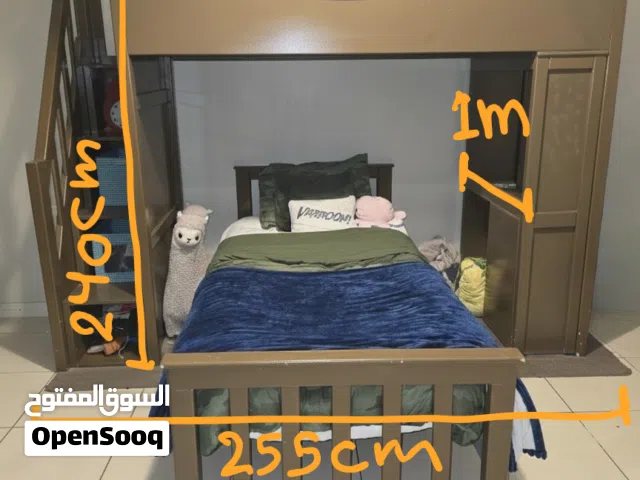 سرير طابقين او دورين او خشب دمياطي