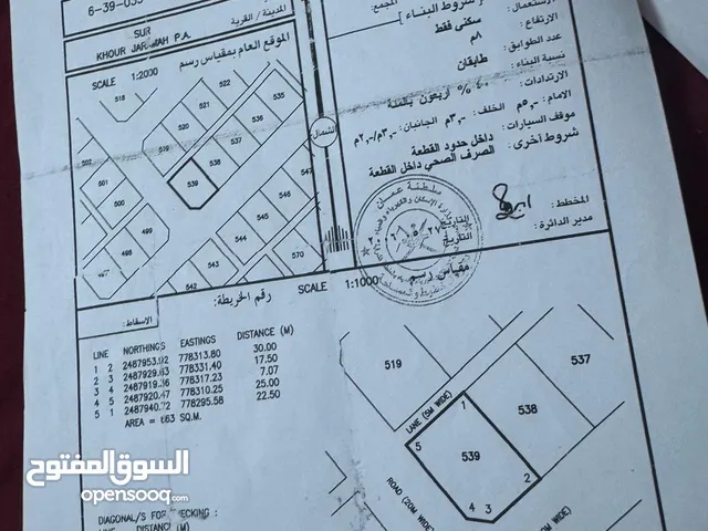 Residential Land for Rent in Al Sharqiya Sur