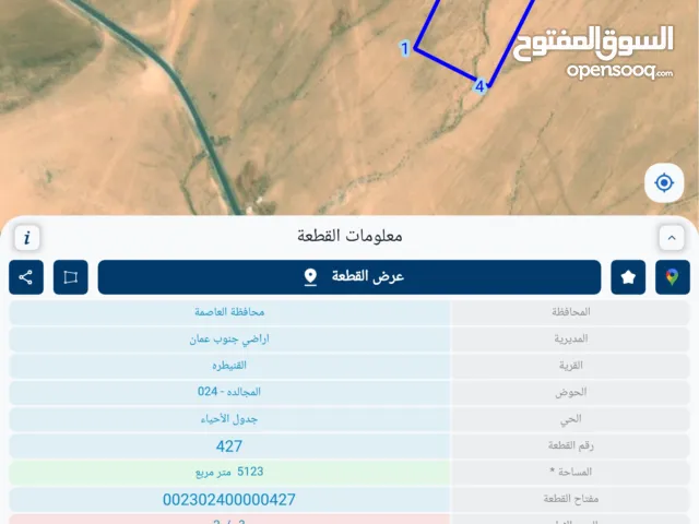 Farm Land for Sale in Amman Al-Quneitirah