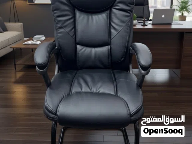 كرسي جلد انتظار - كرسي فخم - كرسي انتظار فخم ومريح.