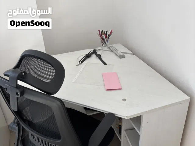 Desk and ergonomic chair