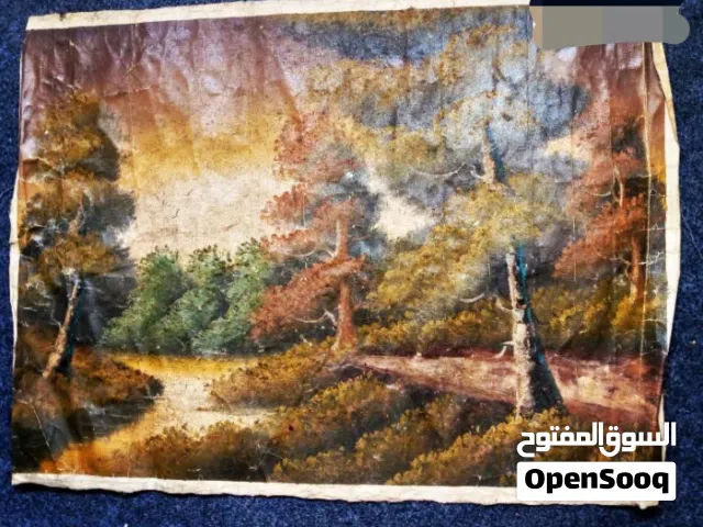 لوحات زيتيه علي قماش