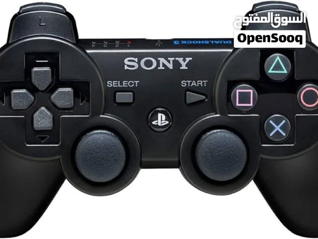 يد تحكم بلاستيشن 3 Dualshouck 3 تتميز بتصميم مريح ومستشعرات حركة sixaxis  اتصال لاسلكي بالبلوتوت
