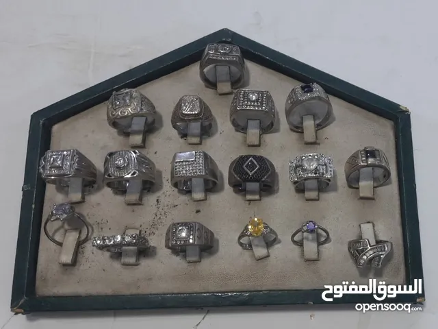 خواتم فضة رجالي وستاتي عيار925 اي قطعه ب 12 دينار