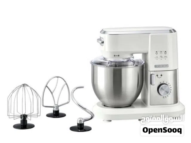 Black & Decker Multifunction Stand Mixer, 1000W- White and Silver
