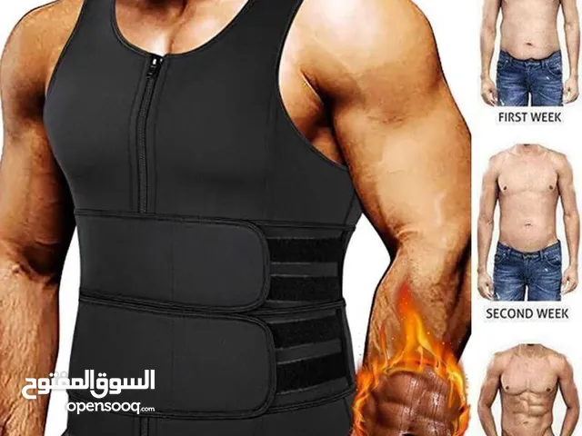 لبسة / مشد/ حزام حرااري لتنحيف الوزن متوفر جميع المقاسات لون اسود فقط مع سحاب