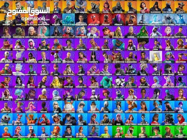 حساب فورت نايت بنربط على كل المنصات و في فلوس و الشابتر الاول كامل و فيبوكس 3400   و 211 سكن