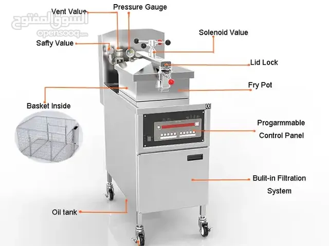 Electric Pressure Fryer & Gas Pressure Fryer قلاية بروستد الكهرباء و الغاز