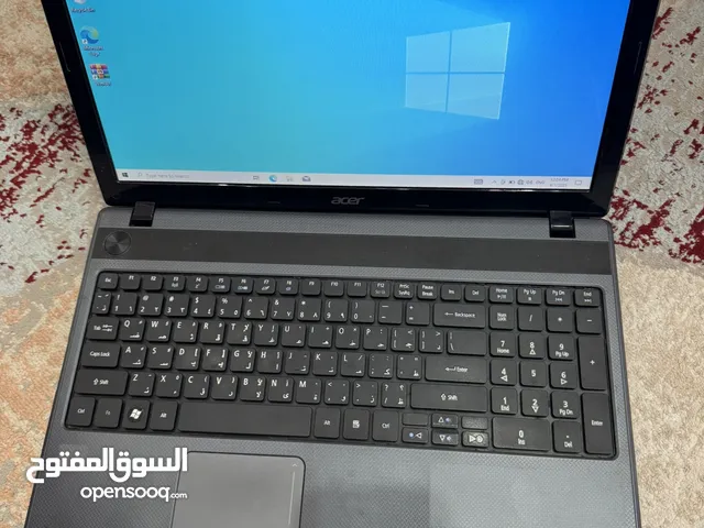 لابتوب مستعمل بحالة الوكالة يصلح للدراسه acer