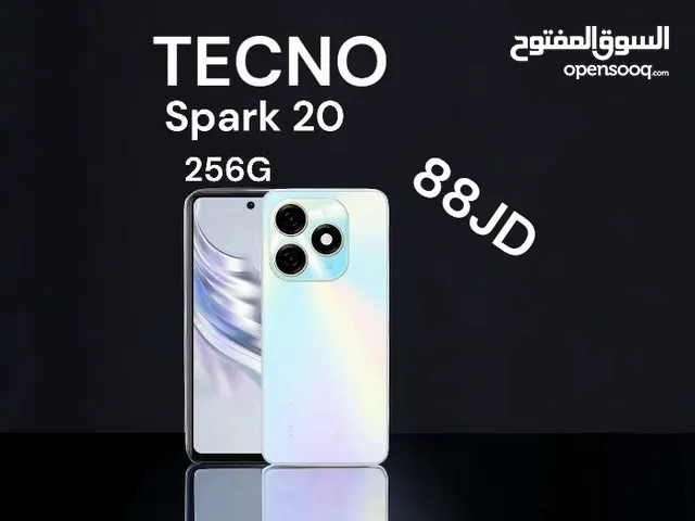 Tecno spark 20 /256g/16Ram/تيكنو تكنو سبارك الاصدار الأحدث جديد كفالة الوكيل الرسمي