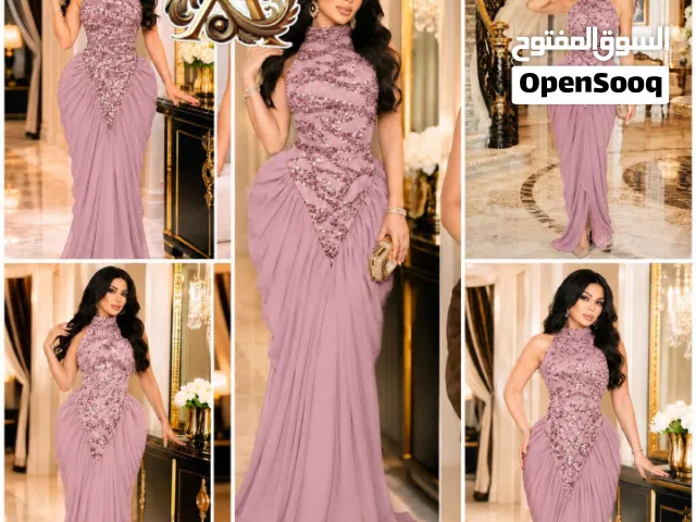 *لاتخليه يفوتك الجديد* *فستان سهرة ملكي بتطريز كوري فاخر محلي متقن *فستان سهرة فخم يجمع بين أنا