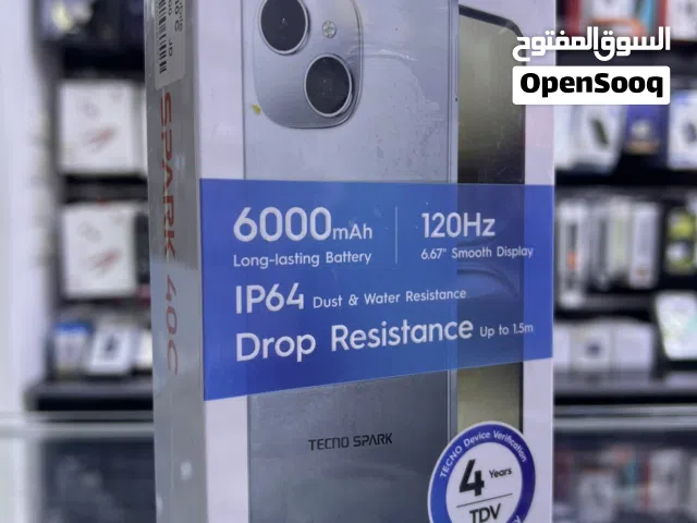 Tecno Spark 40c ( 256 GB / 8+8 RAM ) تكنو سبارك 40 سي ببطارية عملاقة 6000 ما امبير