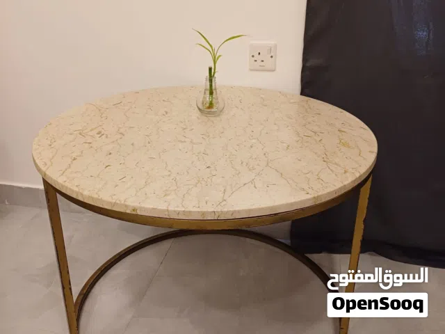 Beige marble table