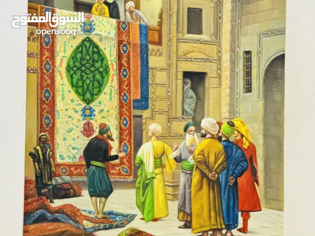 لوحه فنيه مرسومه بلوان زيتيه