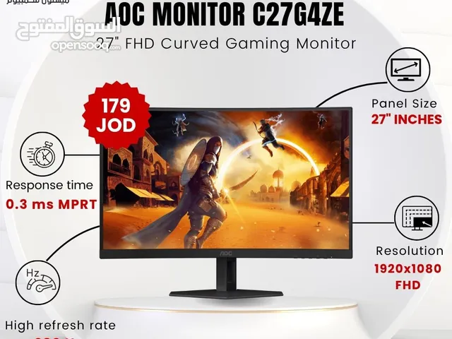 شاشة اي او سي Monitor AOC 27 Inch Curved 280Hz بافضل الاسعار