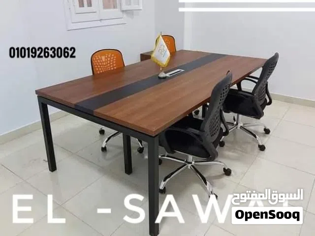 ترابيزة اجتماعات خشب mdf اسباني  ميتينج روم/ Meeting room/ Meeting table  مقاس 240×120سم