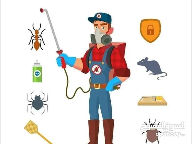 رش لمكافحة الآفات (تعقيم شامل - مكافحة جميع انواع الحشرات- صحة عامة ) منازل،شركات،مطاعم،حدائق
