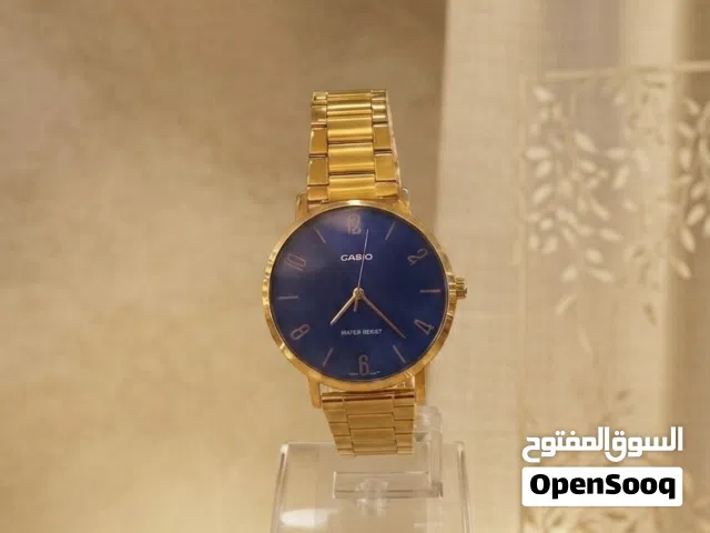 ساعة براند كاسيو ذهبية وفخمة بسعر مناسب ومع ضمان سنة لايفوتكم