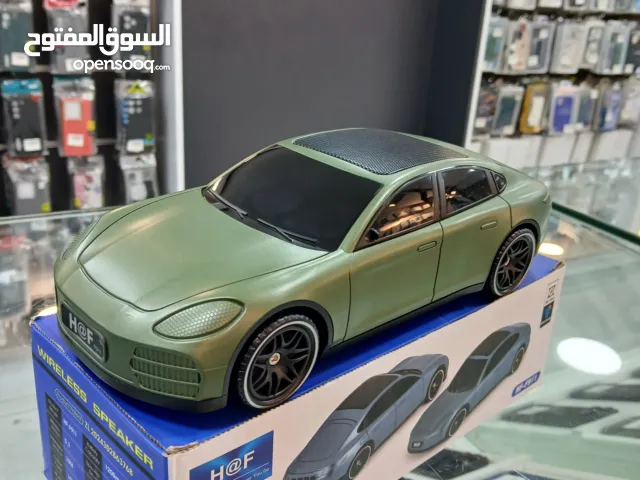 سبيكر  + راديو على شكل سيارة  بورش / يعمل على الشحن وعلى الطاقة الشمسية صوت عالي ونقي
