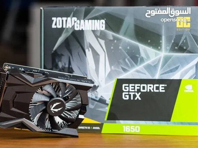 كرت شاشة للبيع ثاني اقوى كروت شاشة في جيل GTX 1650 ZOTAC