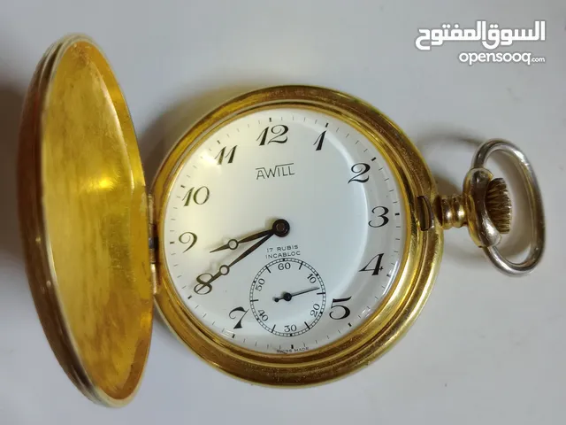 ساعة جيب سويسرية مميزة انتيك صنعت في سنة 1970