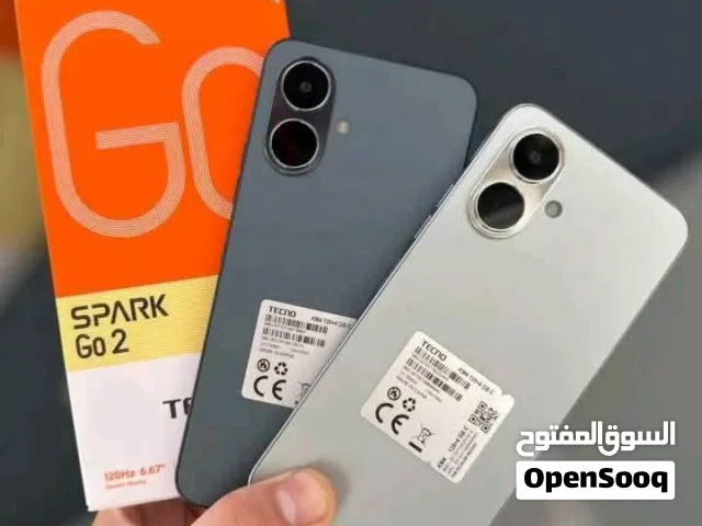 تكنو سبارك Go2 جديد بالكرتونة 256  جيجا 8 رام